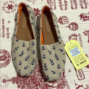 NWT Womens toms anchor shoes 7.5